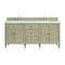 James Martin Vanities 72'' Double Vanity, Whitewashed Oak w/ 3 CM Ethereal Noctis Quartz Top 424-V72-WWO-3ENC - alternate 1